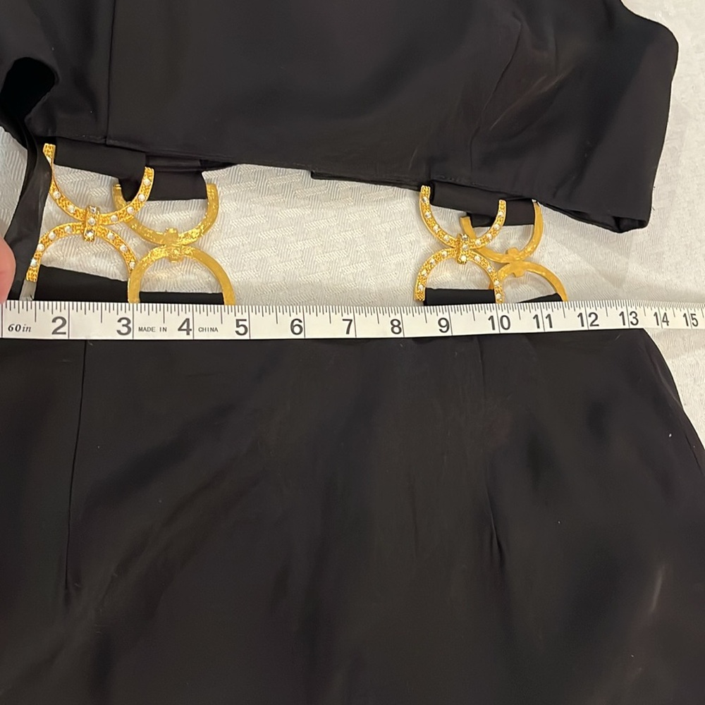 Geary Roark Kamisato Black Cocktail Dress. Sexy & Chic,Great for the Holidays 10 - Picture 13 of 15